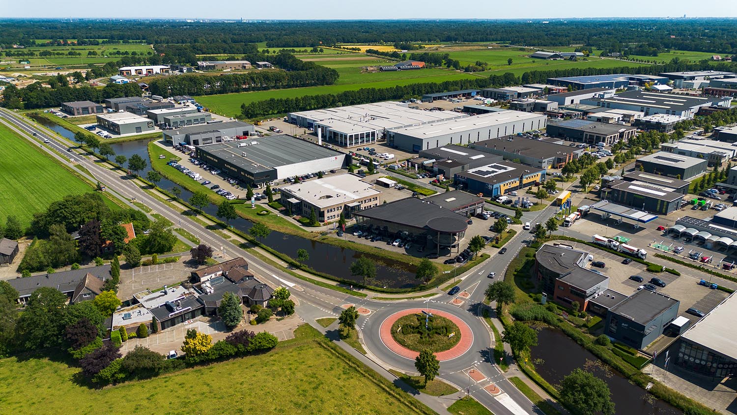 Drone foto van Bedrijvenvereniging